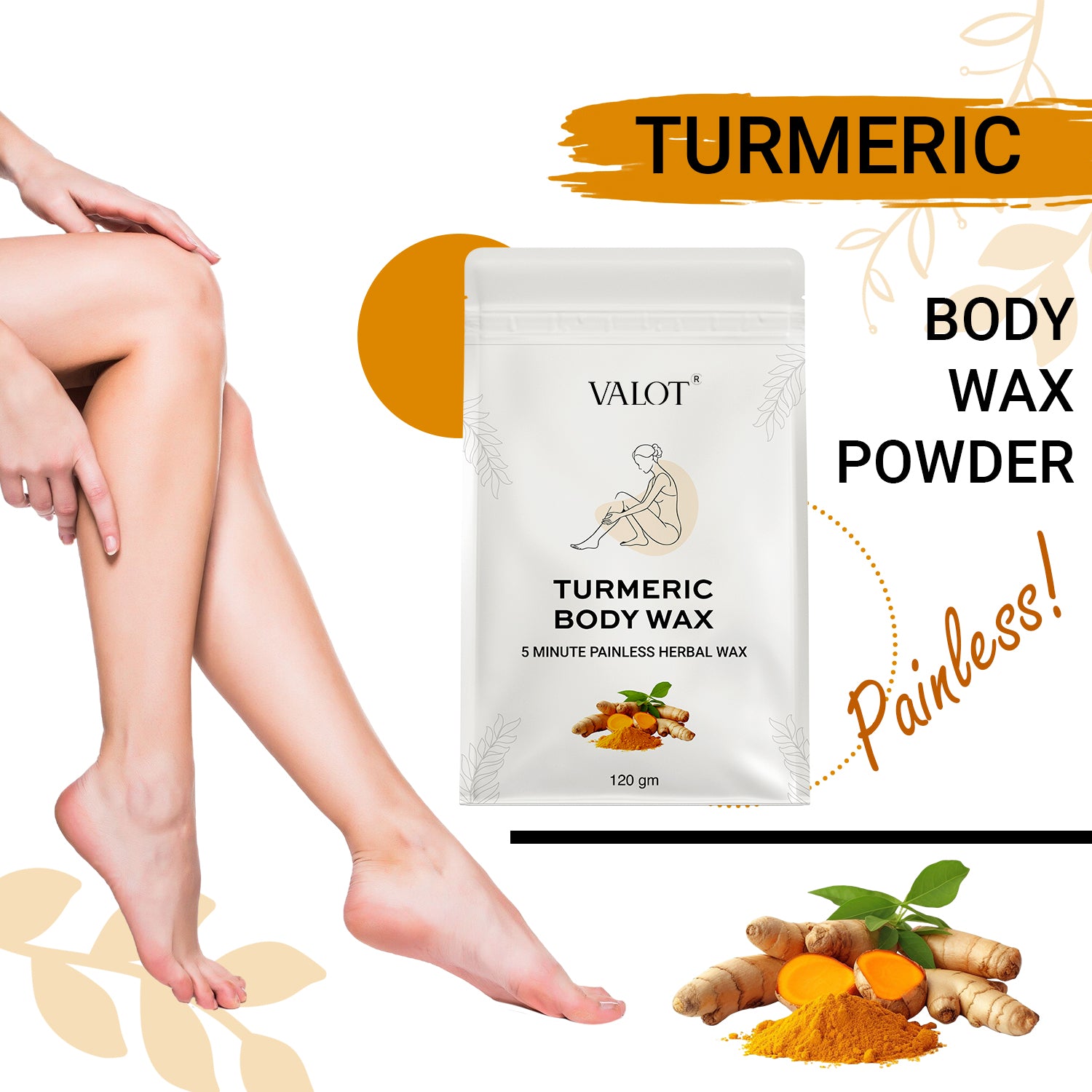 Turmeric Body Wax Powder