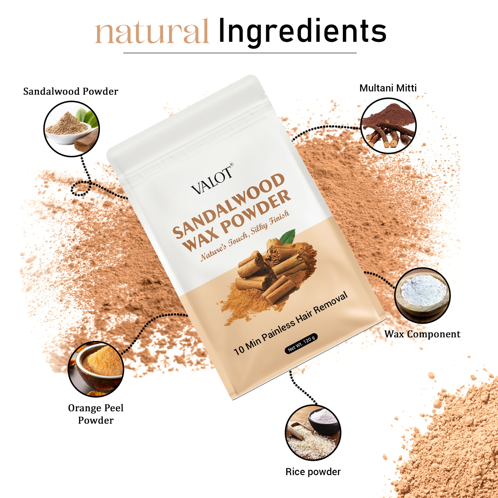 Valot Sandalwood Wax Powder