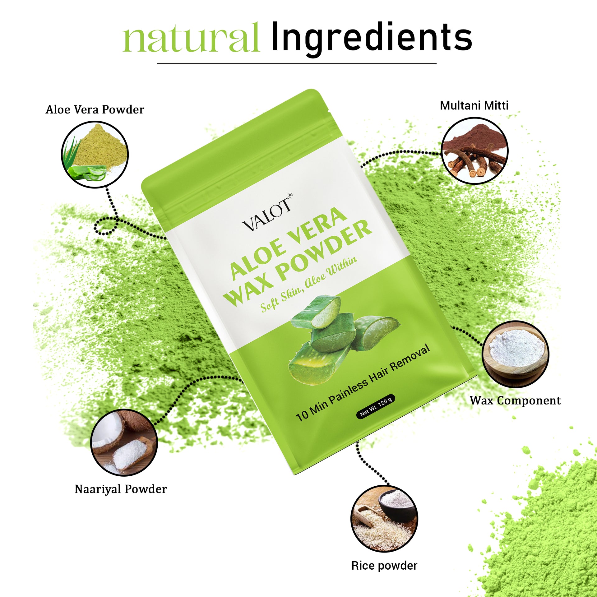 Valot Aloe Vera Wax Powder