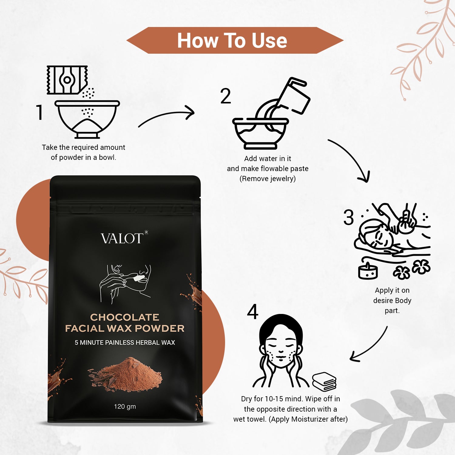 Chocolate Facial Wax Powder