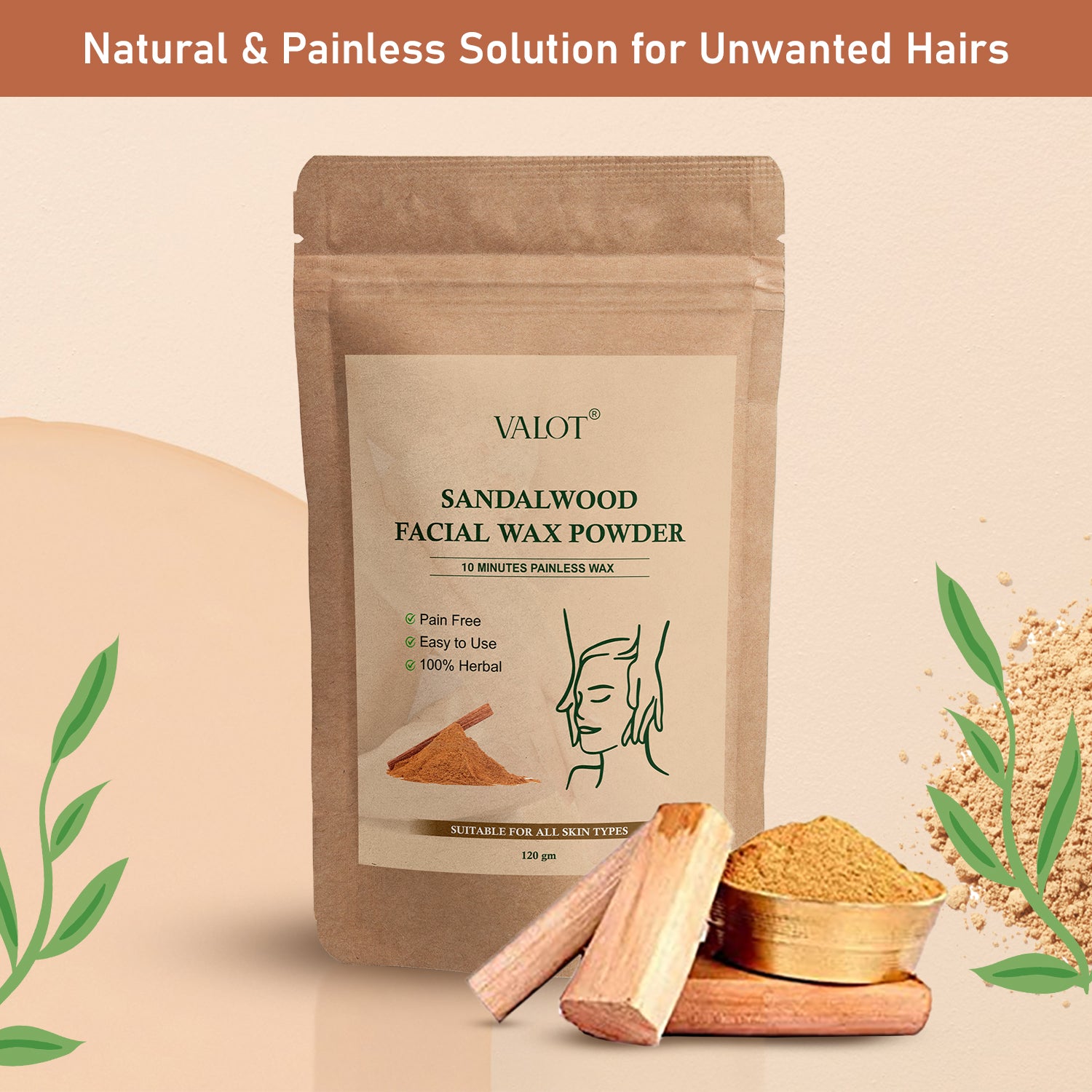 Sandalwood Face Wax Powder