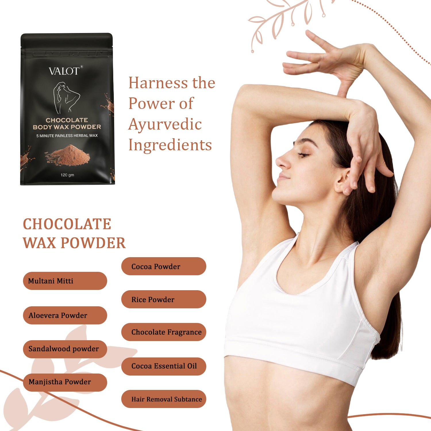 Chocolate Body Wax Powder