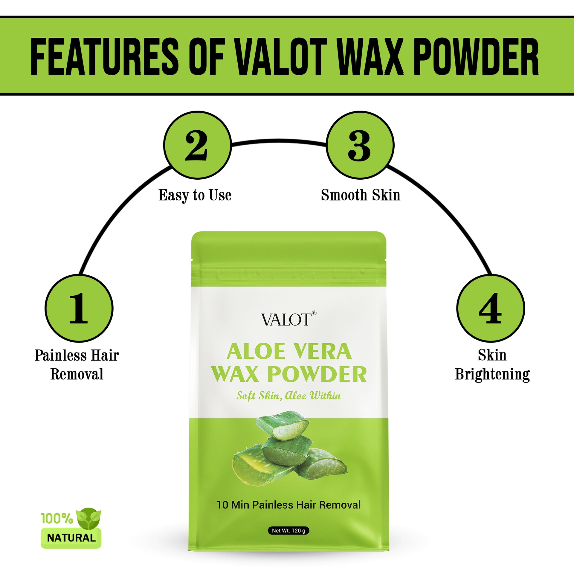 Valot Aloe Vera Wax Powder
