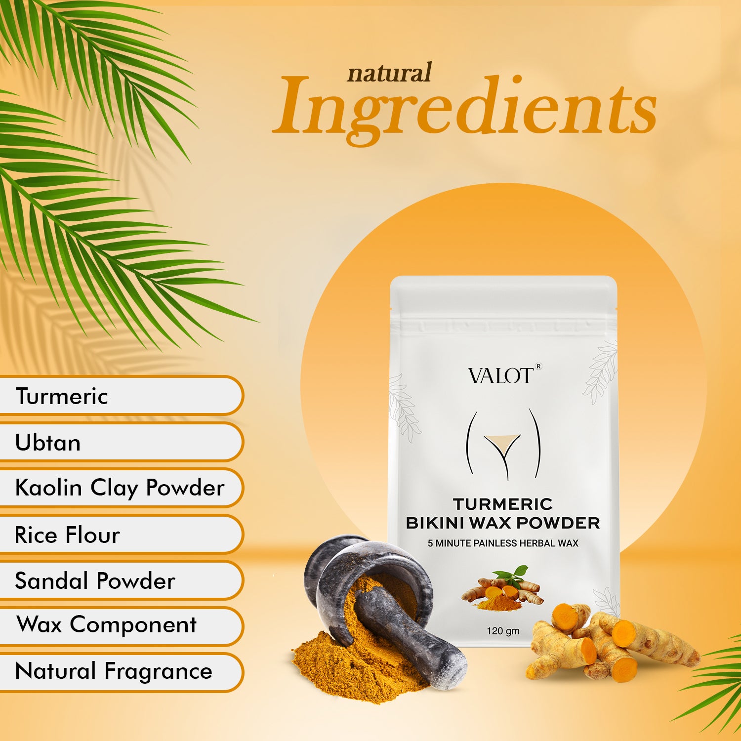 Turmeric Bikini Wax Powder