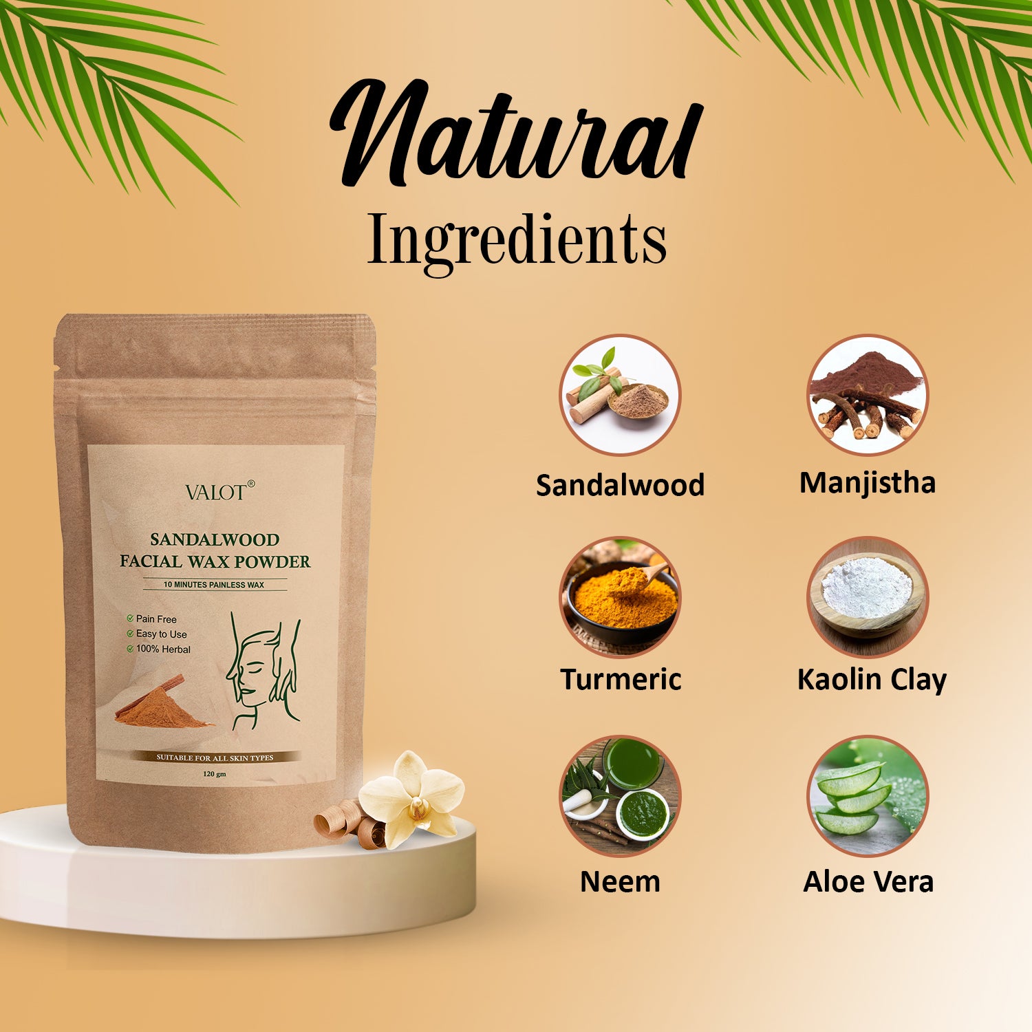 Sandalwood Face Wax Powder