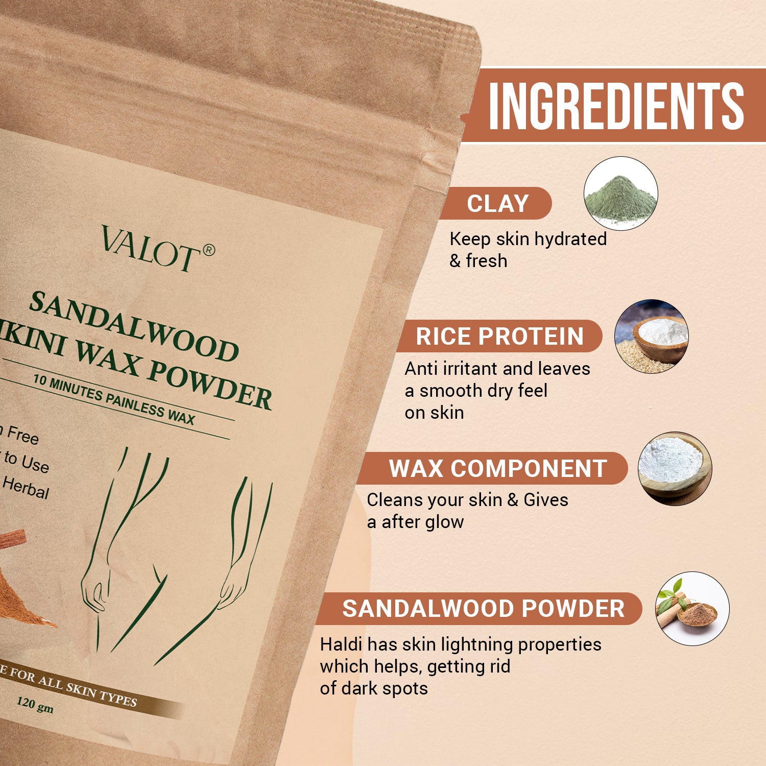Sandalwood Bikini Wax Powder