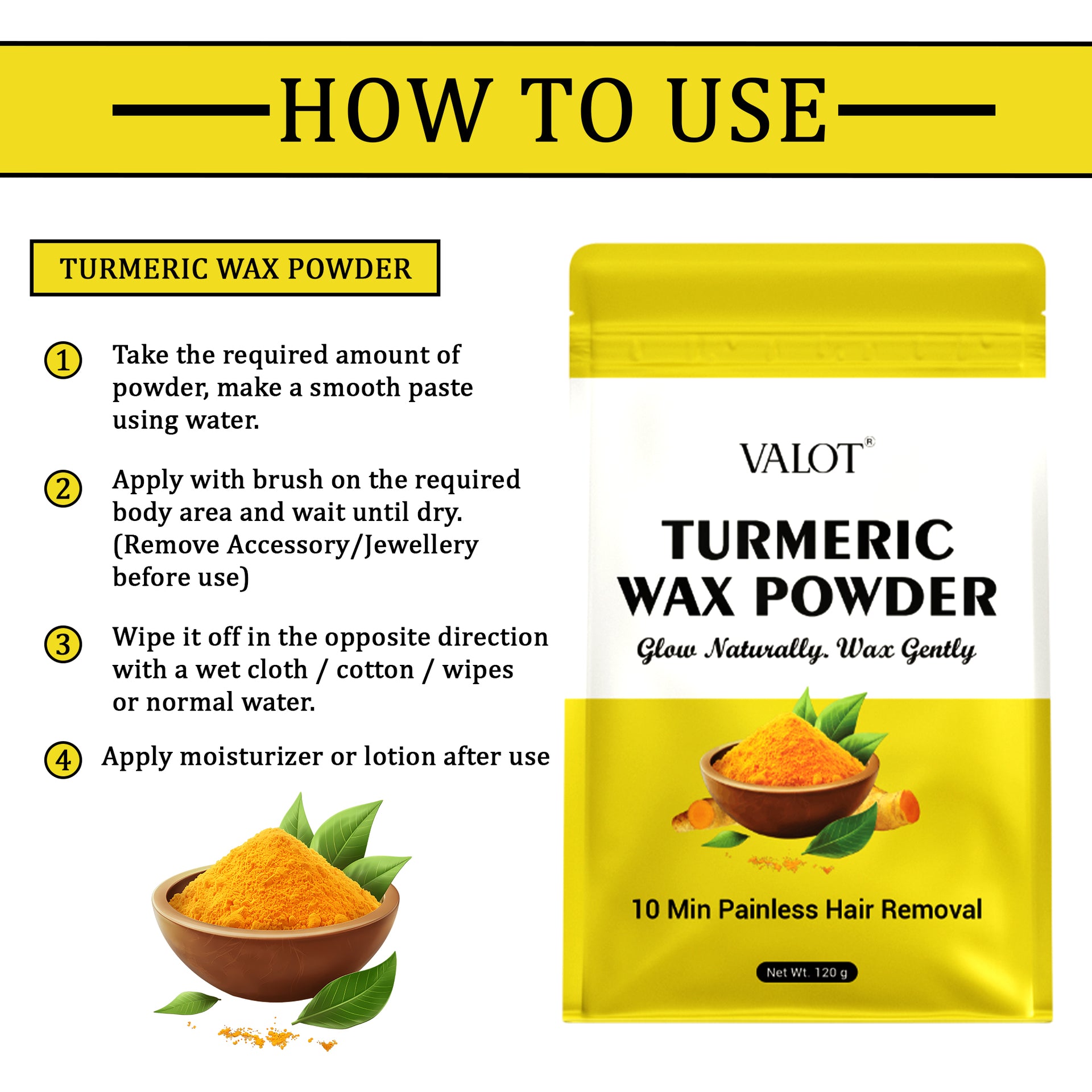 Valot Turmeric Wax Powder