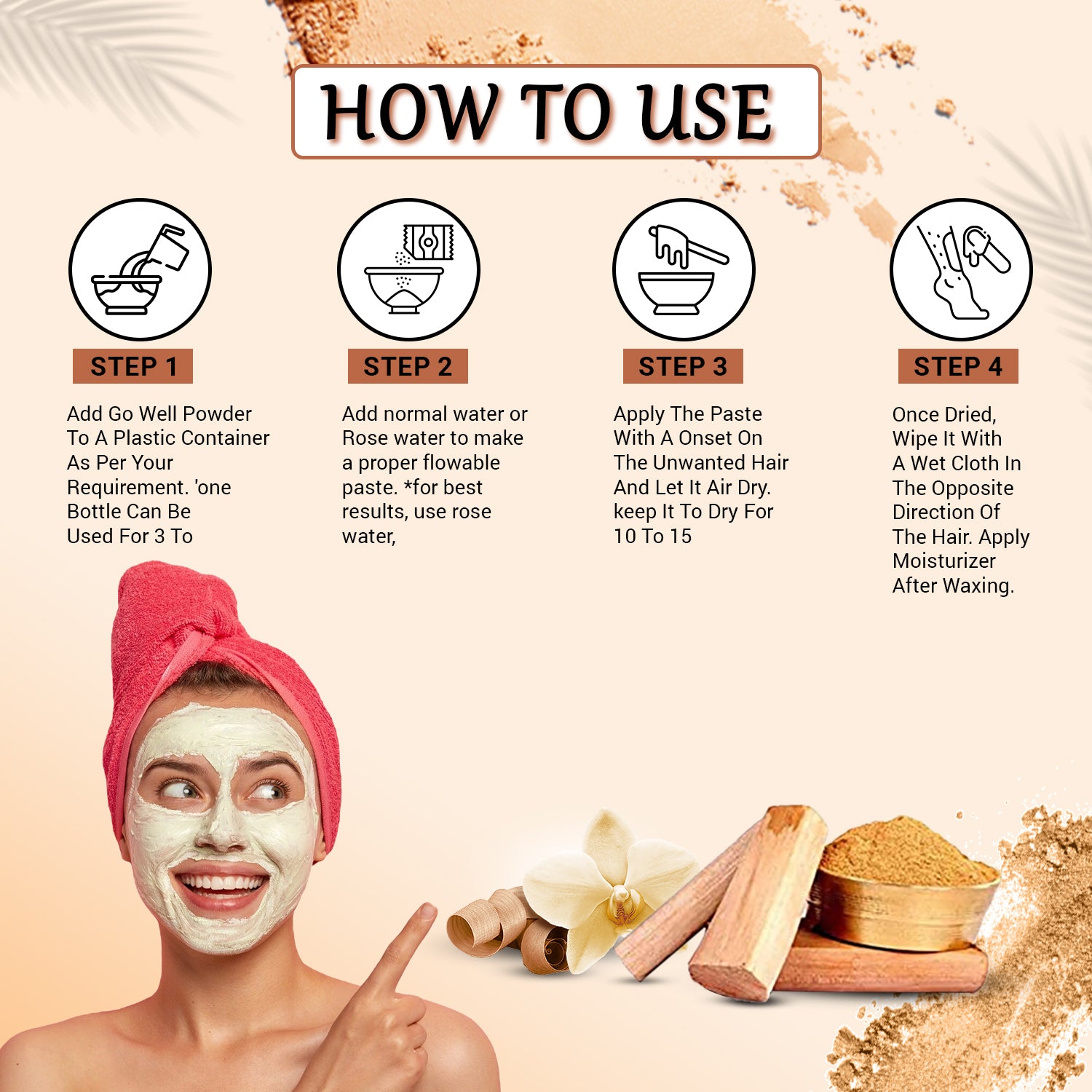 Sandalwood Face Wax Powder