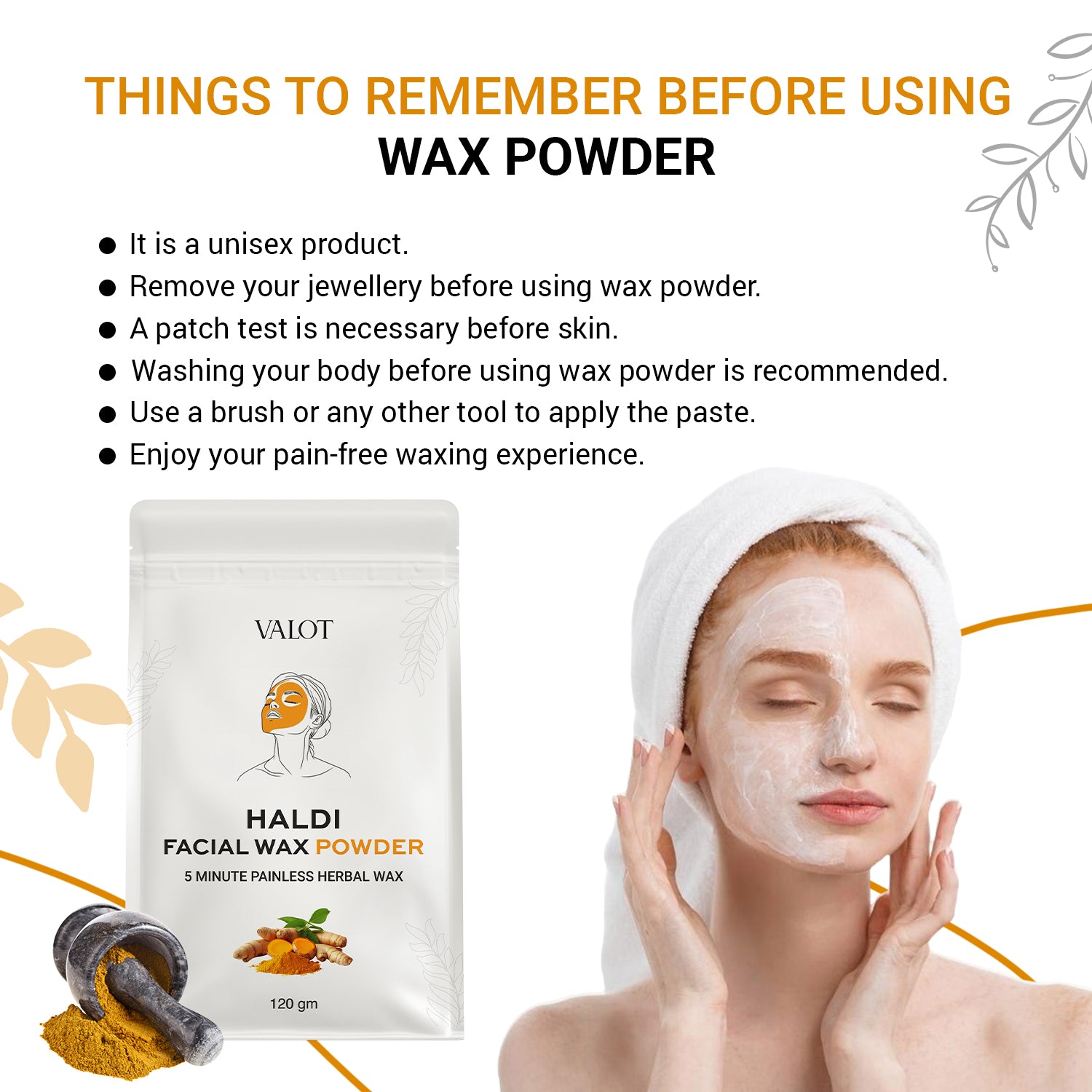 Valot Haldi Facial Wax Powder