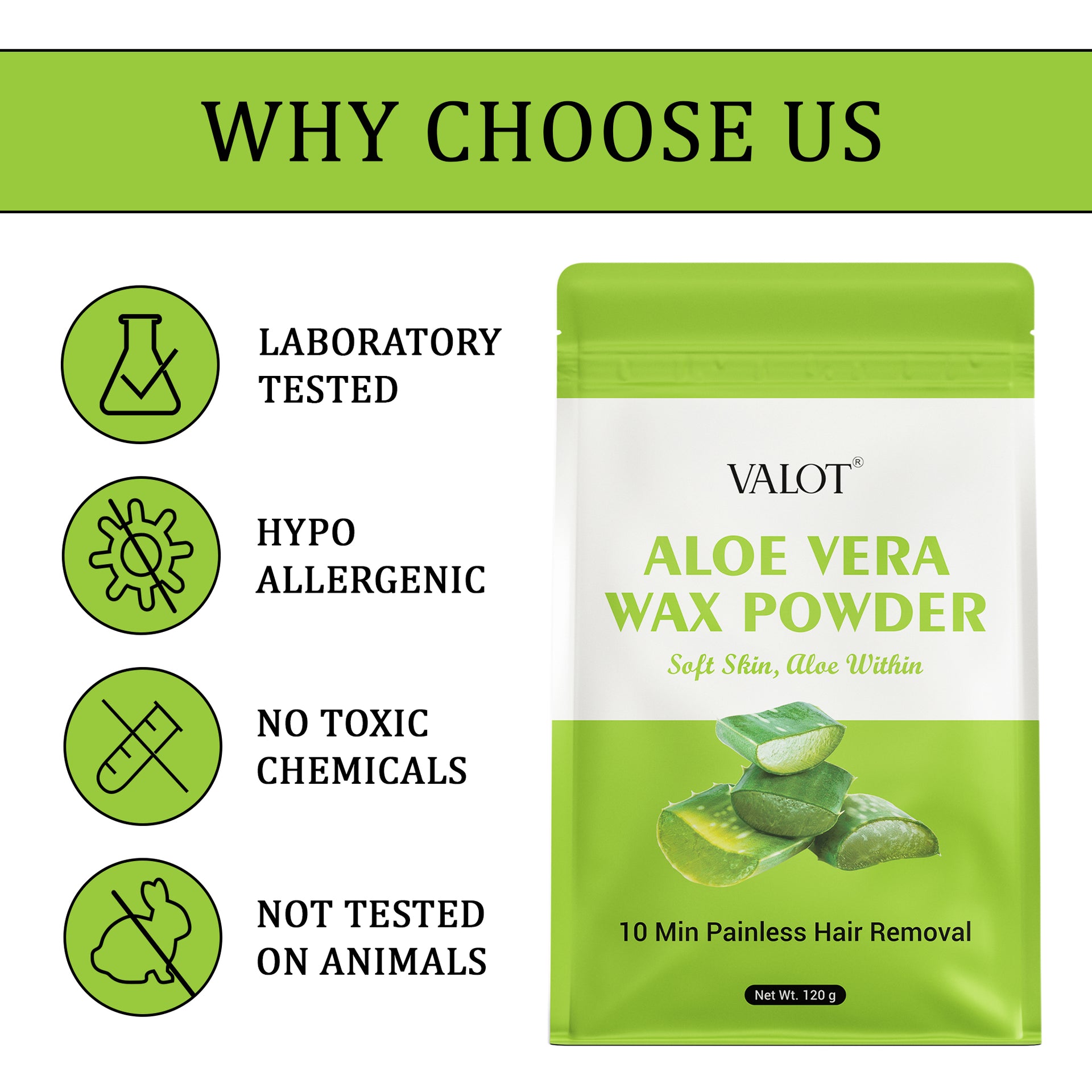 Valot Aloe Vera Wax Powder