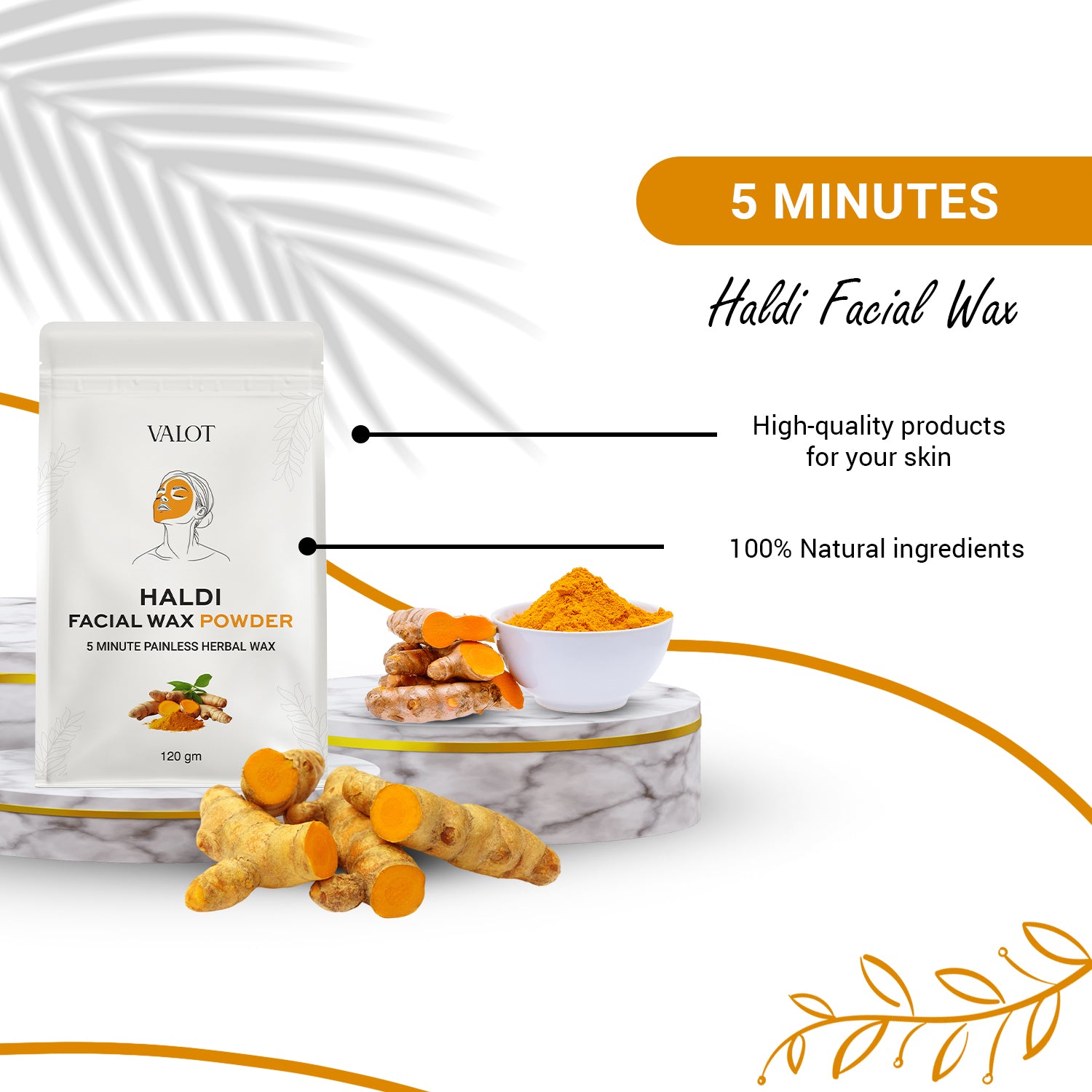 Valot Haldi Facial Wax Powder
