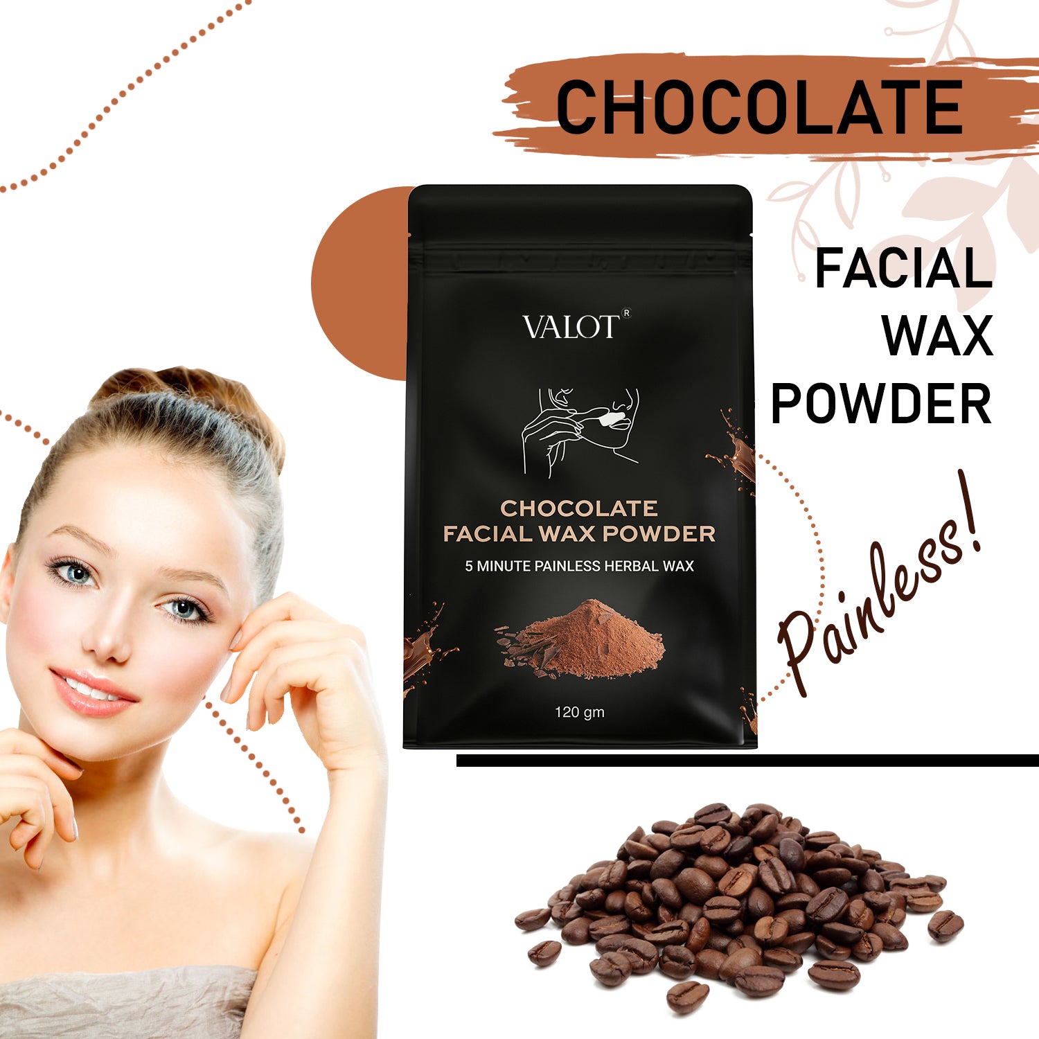 Chocolate Facial Wax Powder
