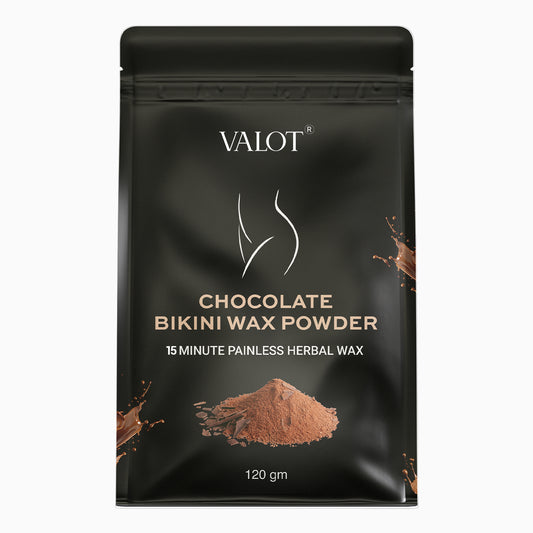 VALOT Bikini Wax Powder Women | Painless Hair Removal With Chocolate, No Harmful Chemicals, No Irritation, No Skin Rashes
