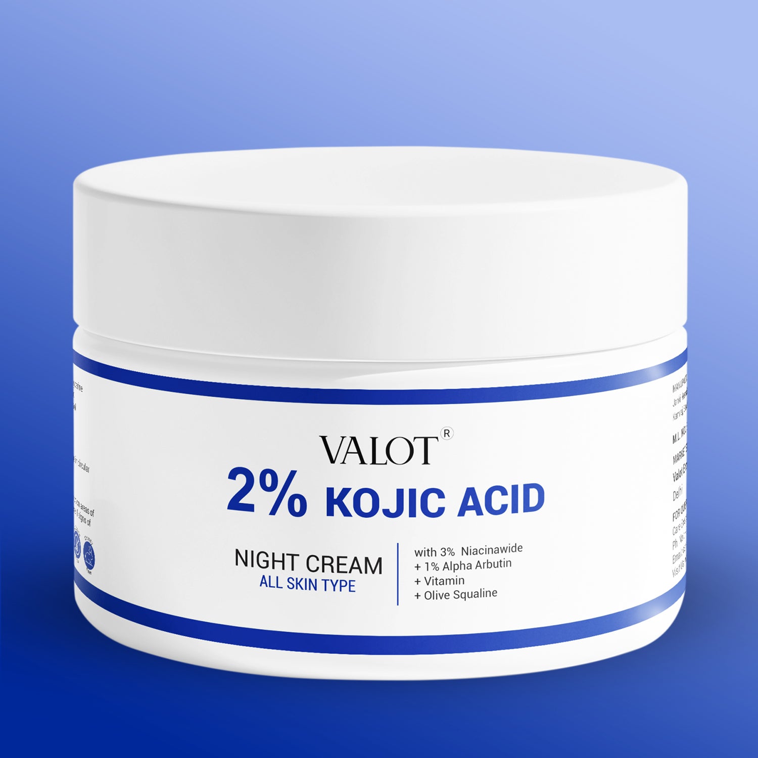 Valot 2% Kojic Acid Night Cream