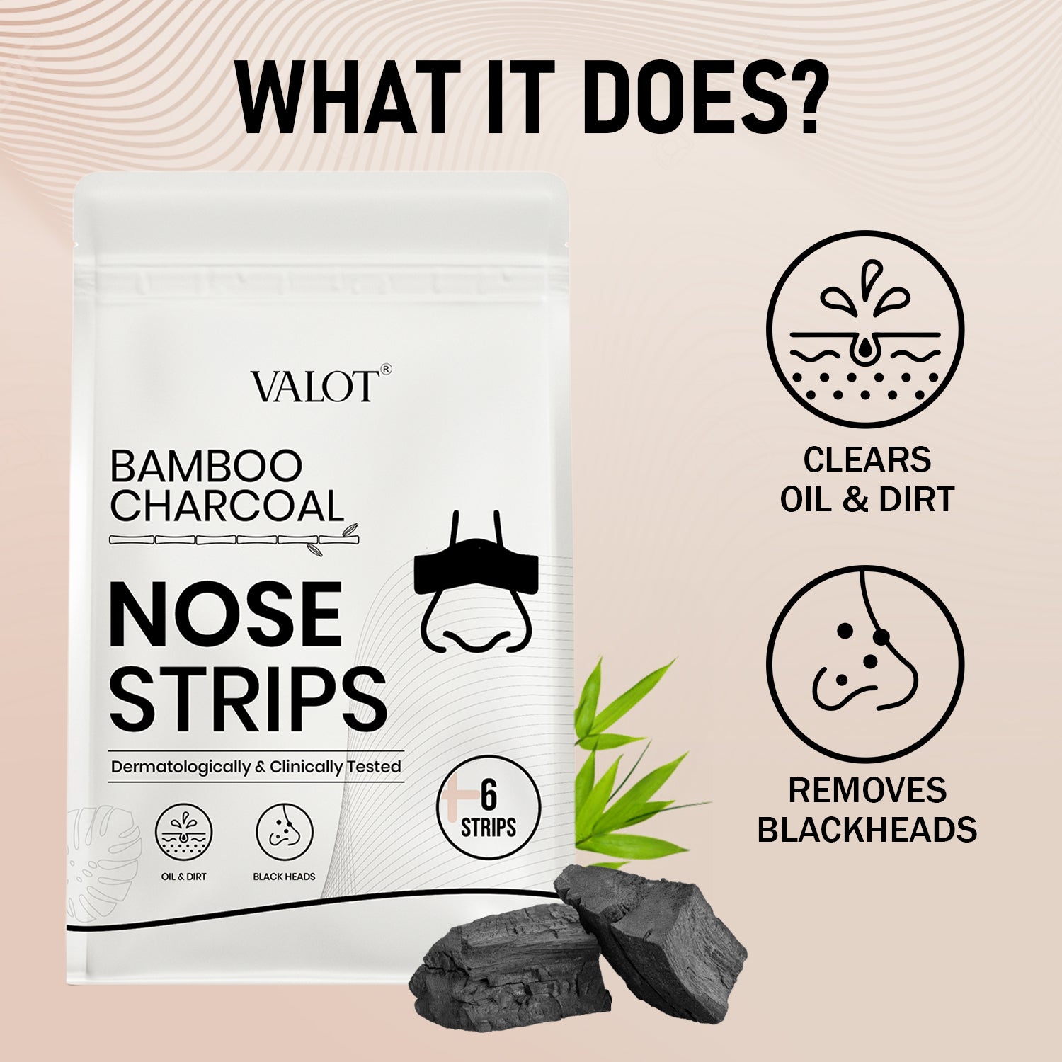 Valot Bamboo Charcoal Nose Strip
