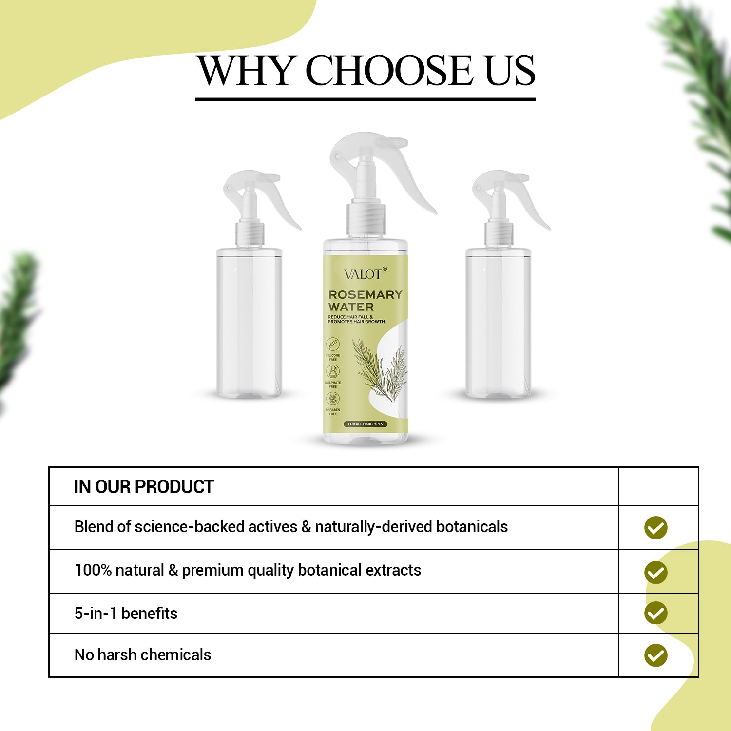 Valot Rosemary Water for Hair Regrowth