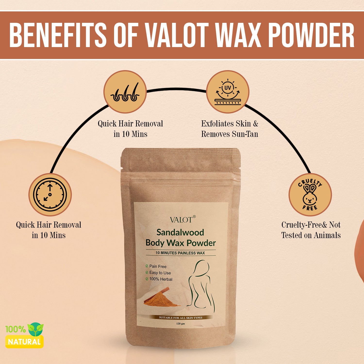 Sandalwood Body Wax Powder