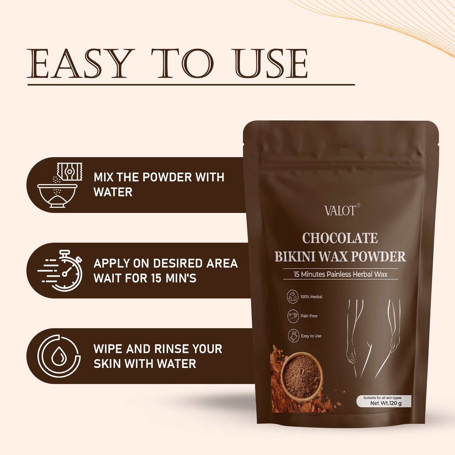 Valot Chocolate Bikini Wax Powder