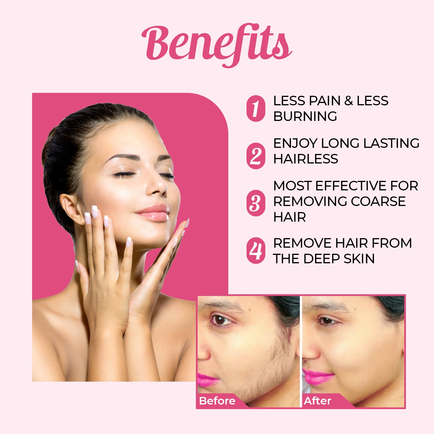 Brazilian Stripless Face Wax